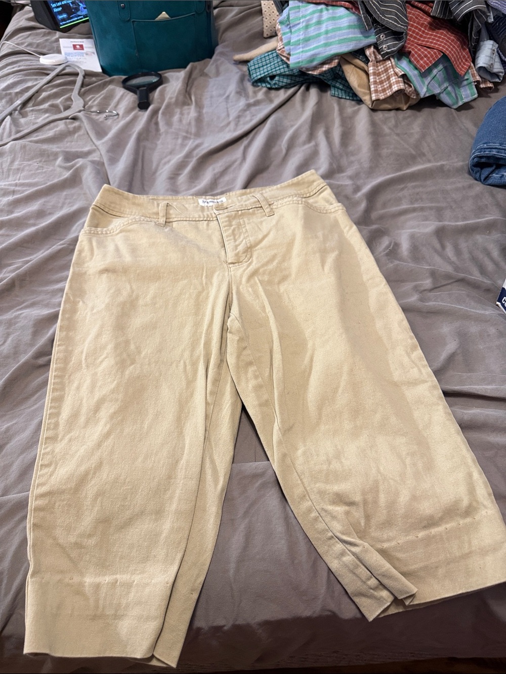 Women Khaki Casual Pants - Beige